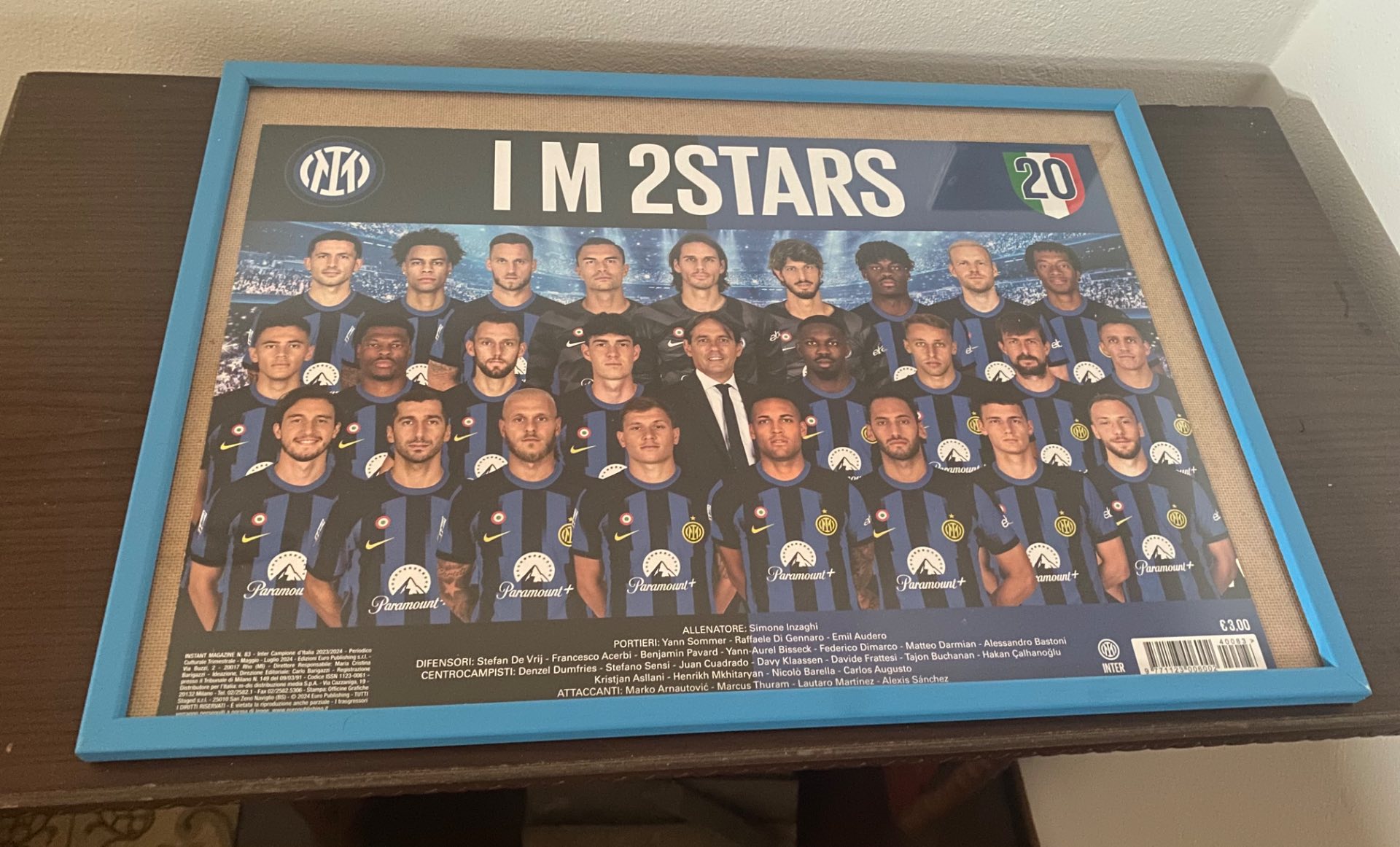 Quadretto squadra Inter Quadro gratis - Altri Collezionabili a Milano - foto 1